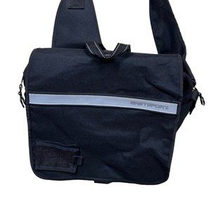 Eastport Black Crossbody Messenger Laptop Shoulder Bag 15" Nylon